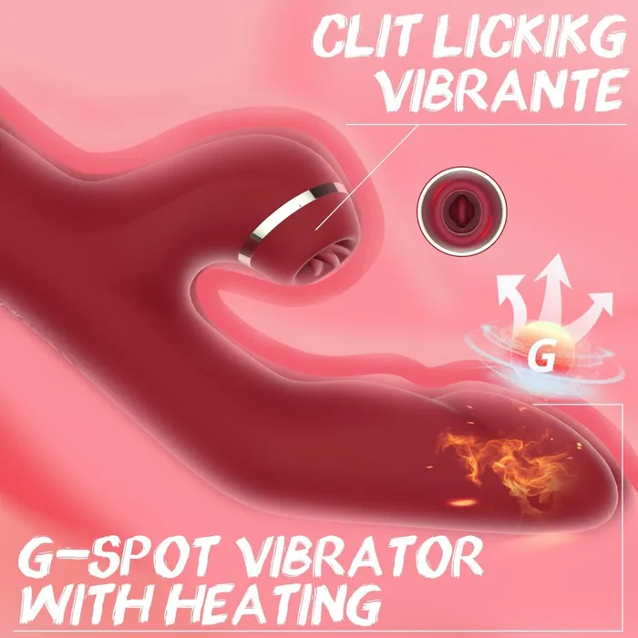 Female Sex Toys Sohimi GANJ 3 in 1 Stimulation Rabbit Vibrator with Heating
