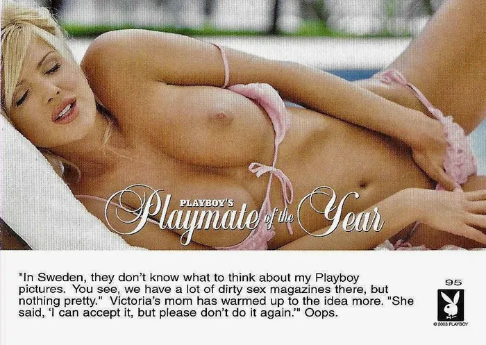 Greenthunderbirds Cards Anal Playboy Playmate Of The Year 95 Victoria Silvstedt