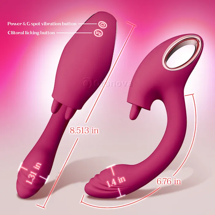 Oronova Vibrators Twin Licking GSpot Vibrator