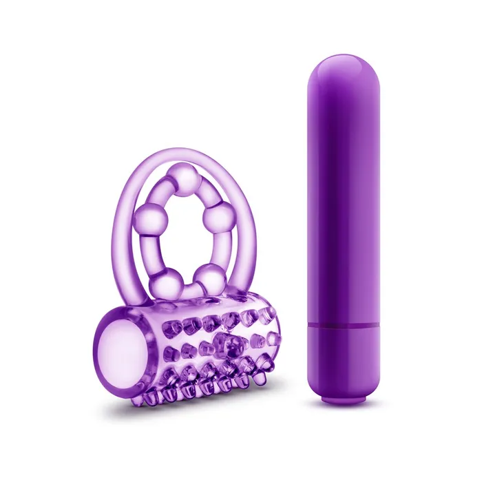 Blush Play With Me The Player Vibrating Double Strap CRing Purple Couples Blush Play With Me The Player Vibrating Double Strap CRing Purple Couples