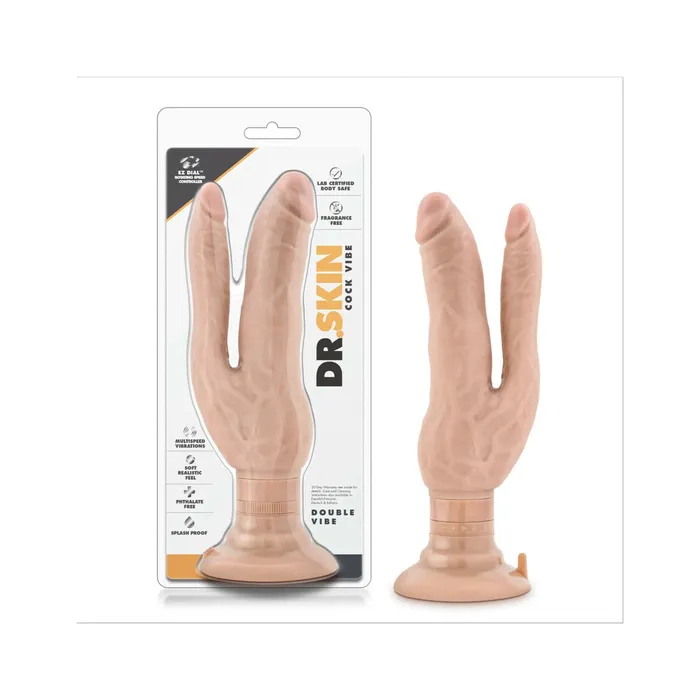 Blush Vibrators Dr Skin Cock Vibes Double Vibe Beige Blush Vibrators Dr Skin Cock Vibes Double Vibe Beige