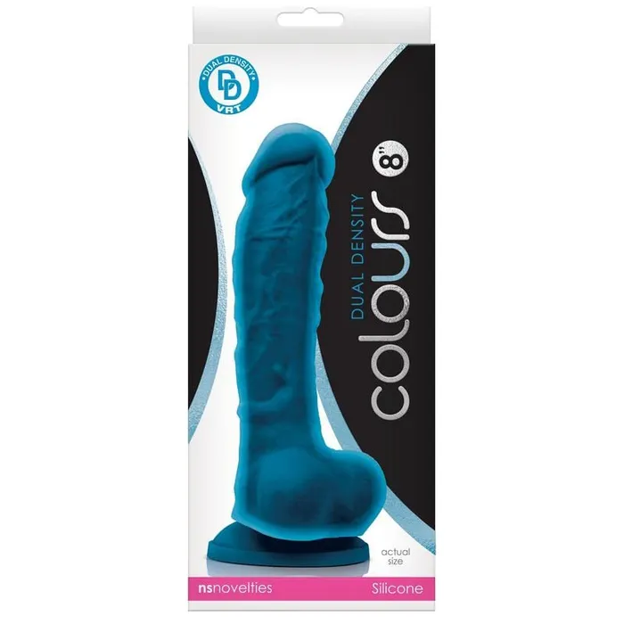 Dildos NS Novelties NS Novelties Colours Dual Density 8 Dildo Blue