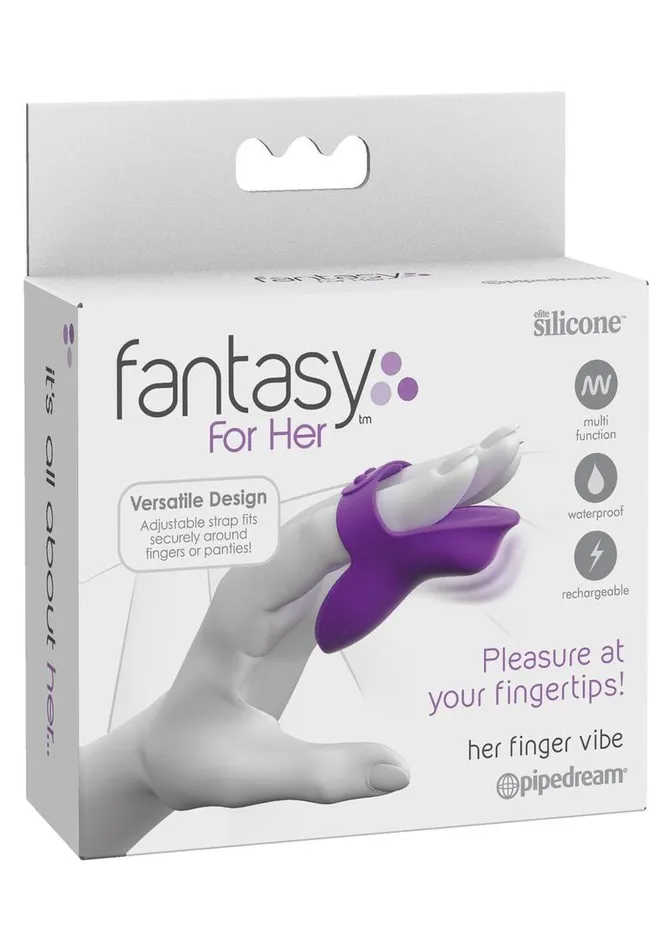 Female Sex Toys Pipedream Fantasy For Her Finger Vibe Vibrating Massager Multi Function Waterproof Rechargeable Silicone Finger Vibrator