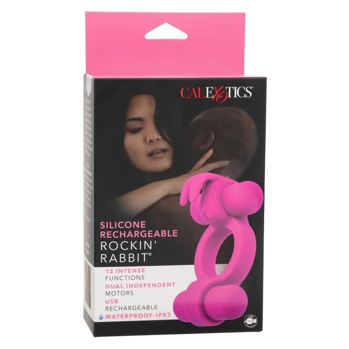 Silicone Rechargeable Rockin Rabbit Calexotics Female Sex Toys