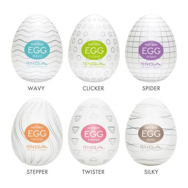 Tenga Male Sex Toys Tenga Variety Pack Of 6 Eggs