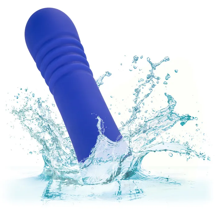 California Exotics Female Sex Toys Thicc Chubby Thrusting Vibrating Liquid Silicone Wand