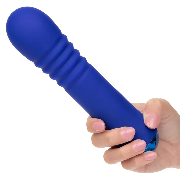 California Exotics Female Sex Toys Thicc Chubby Thrusting Vibrating Liquid Silicone Wand