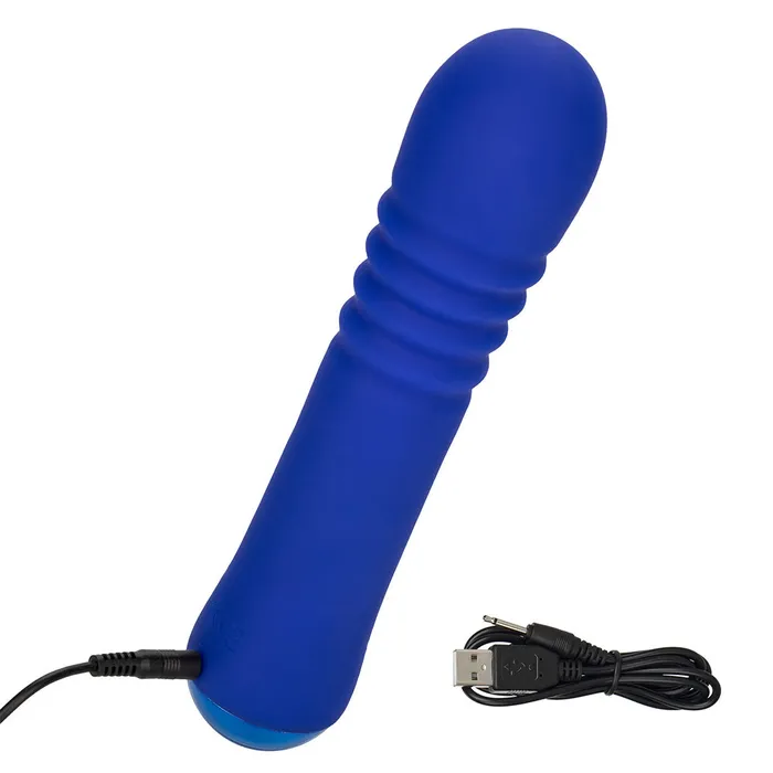 California Exotics Female Sex Toys Thicc Chubby Thrusting Vibrating Liquid Silicone Wand