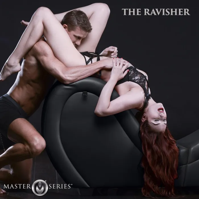 Couples Master Series Black Kinky Couch Sex Chaise with Love Pillows