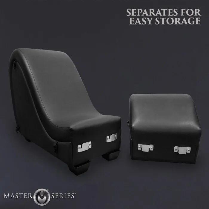 Couples Master Series Black Kinky Couch Sex Chaise with Love Pillows
