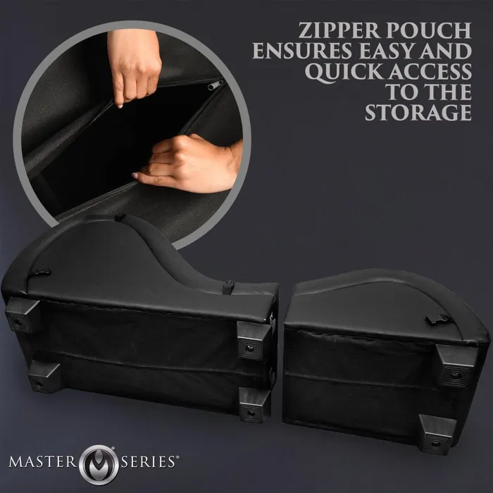Couples Master Series Black Kinky Couch Sex Chaise with Love Pillows