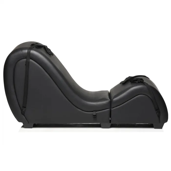 Couples Master Series Black Kinky Couch Sex Chaise with Love Pillows