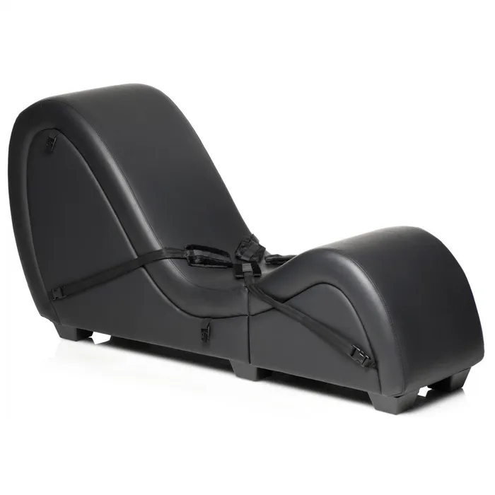 Couples Master Series Black Kinky Couch Sex Chaise with Love Pillows
