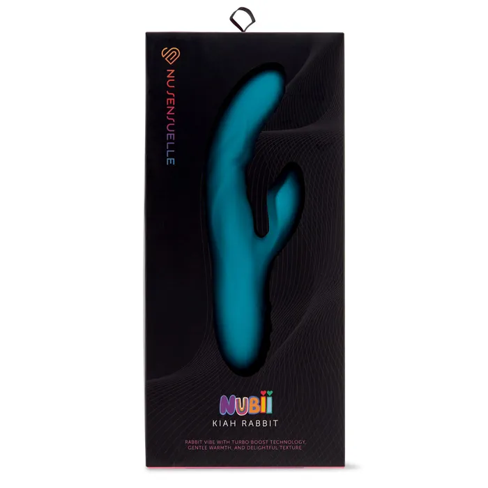 Female Sex Toys Nu Sensuelle Nubii Kiah Warming Ridged Silicone Rabbit Vibrator