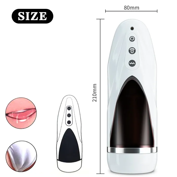 Lusty Age Realistic Tip of Tongue and Mouth Vagina Pocket Pussy Blowjob Masturbator Cup Male Sex Toys