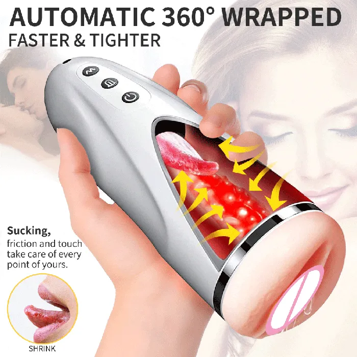 Lusty Age Realistic Tip of Tongue and Mouth Vagina Pocket Pussy Blowjob Masturbator Cup Male Sex Toys