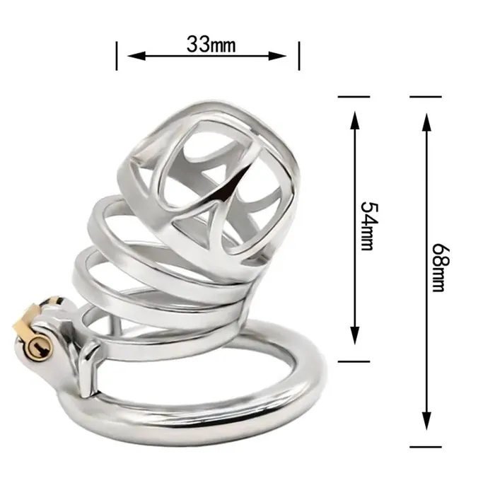 Male Sex Toys 68mm Steel Male Chastity Cage for BDSM Xinghaoya