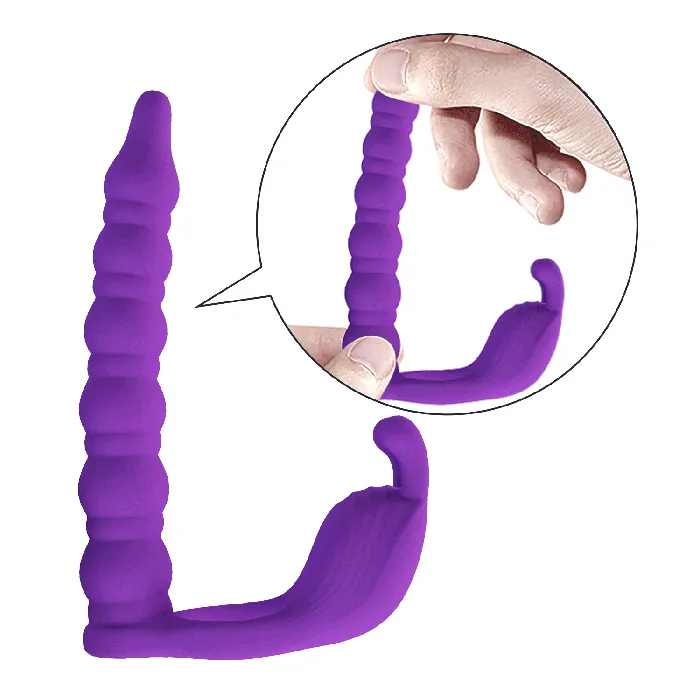 Male Sex Toys Pretty Love Pretty Love Blackney Vibrating Beaded Double Penetration Cock Ring
