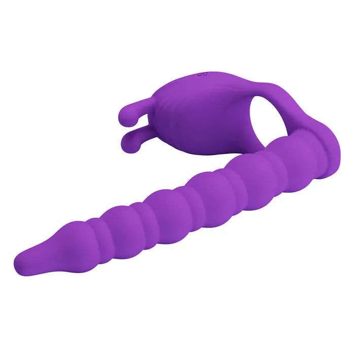 Male Sex Toys Pretty Love Pretty Love Blackney Vibrating Beaded Double Penetration Cock Ring
