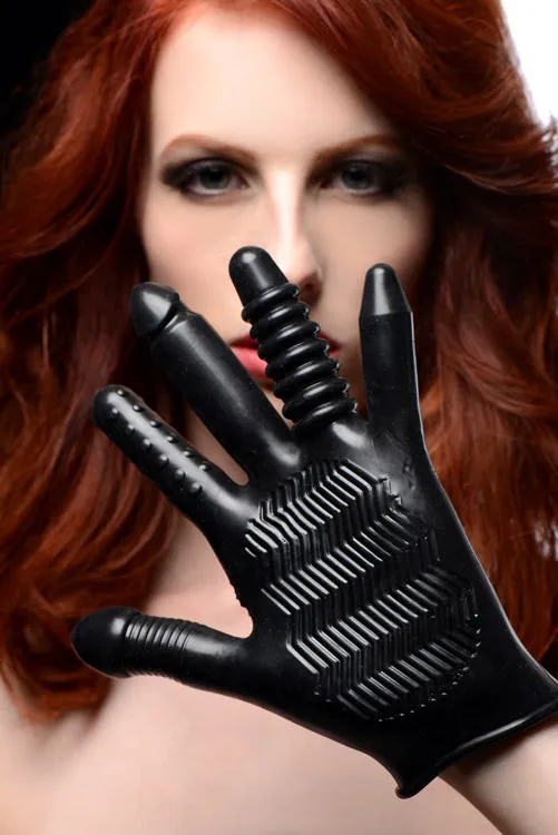 Master Series Pleasure Poker Textured Glove Male Sex Toys
