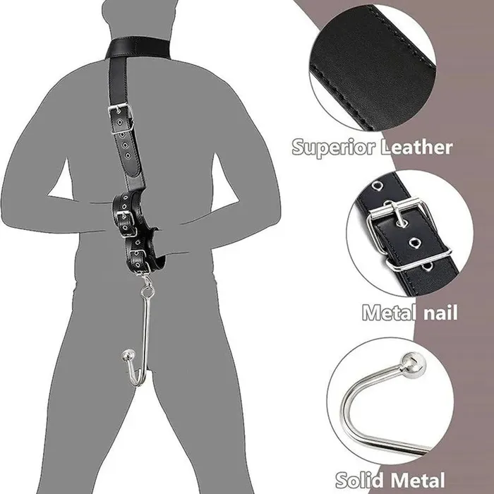 Premium Leather BDSM Anal Hook Bondage Xinghaoya Restraints
