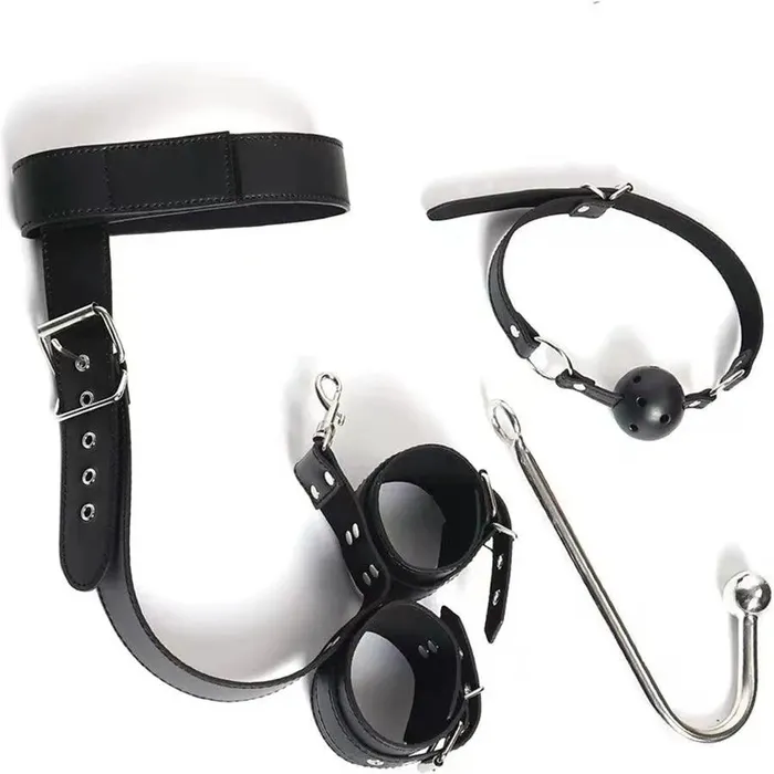 Premium Leather BDSM Anal Hook Bondage Xinghaoya Restraints