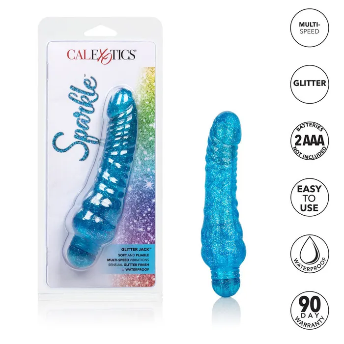 Sparkle Glitter Jack Phallic Vibrator California Exotics Female Sex Toys