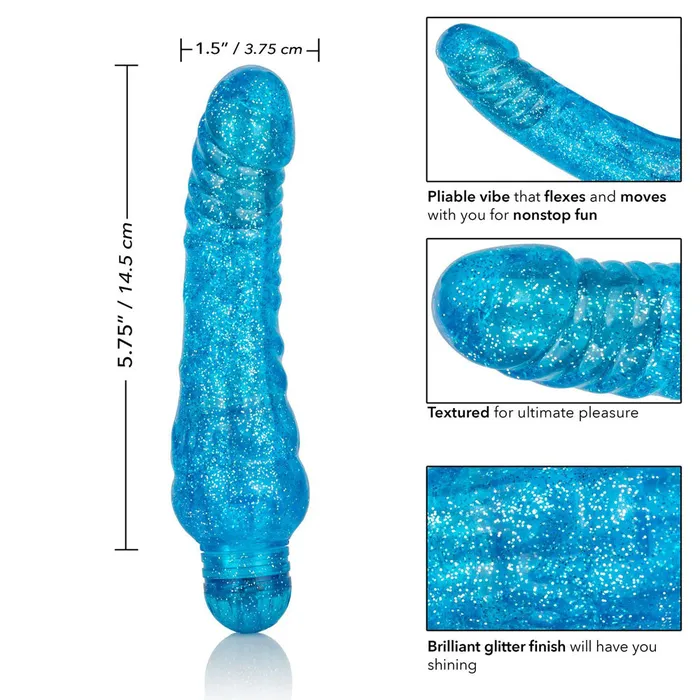 Sparkle Glitter Jack Phallic Vibrator California Exotics Female Sex Toys