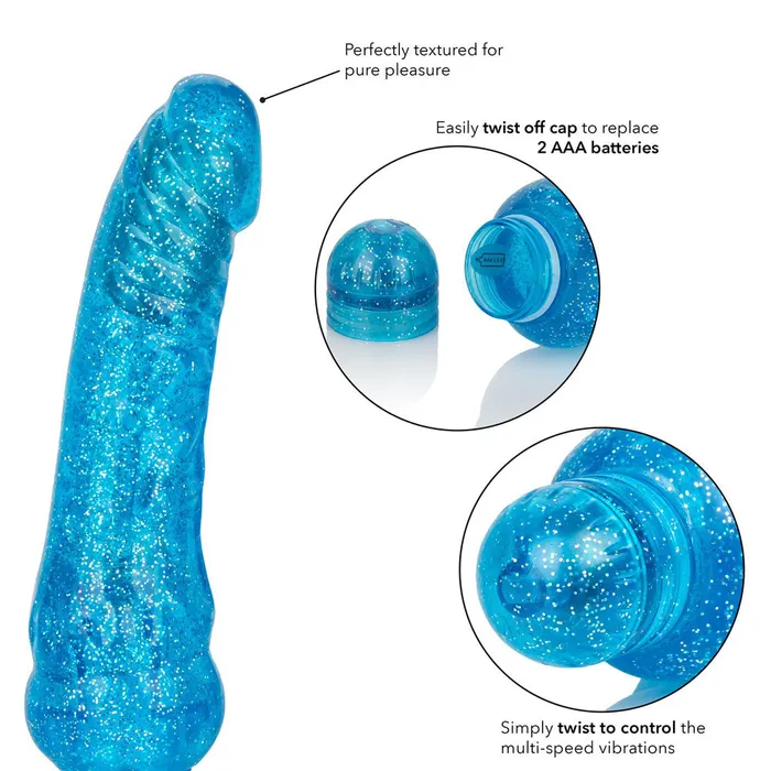 Sparkle Glitter Jack Phallic Vibrator California Exotics Female Sex Toys