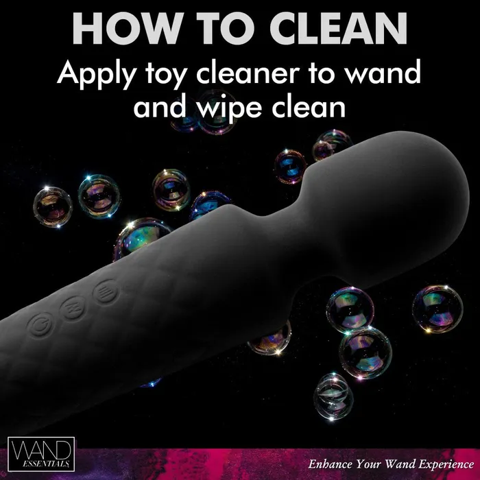Wand Essentials Female Sex Toys 18X Luxury Silicone Travel Wand