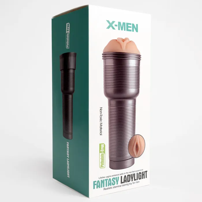 XMen Vibrating Fantasy Ladylight Realistic Vaginal Masturbator XMen Male Sex Toys