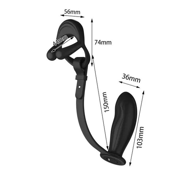 Xinghaoya Male Sex Toys Silicone Vibrating Cock Ring with Anal Vibrator