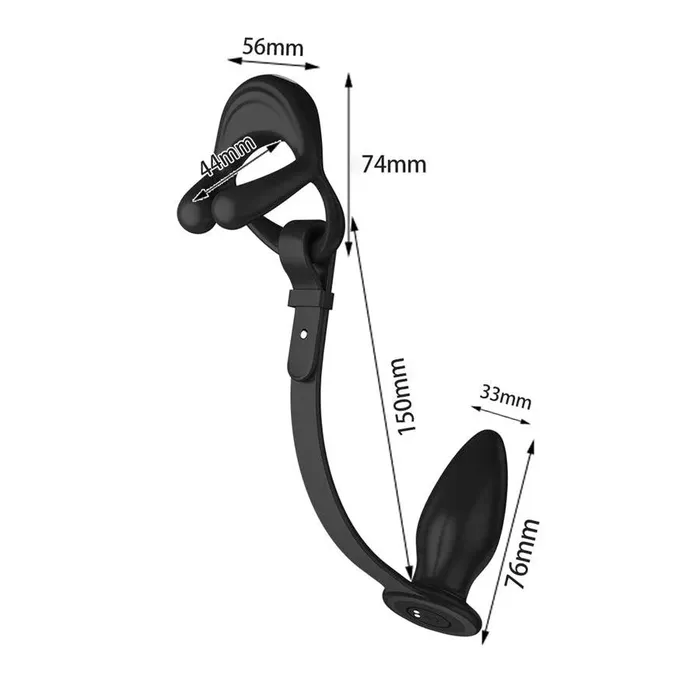 Xinghaoya Male Sex Toys Silicone Vibrating Cock Ring with Anal Vibrator
