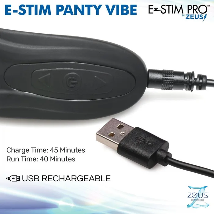 Zeus Electrosex Female Sex Toys EStim Panty Vibe with Remote Control