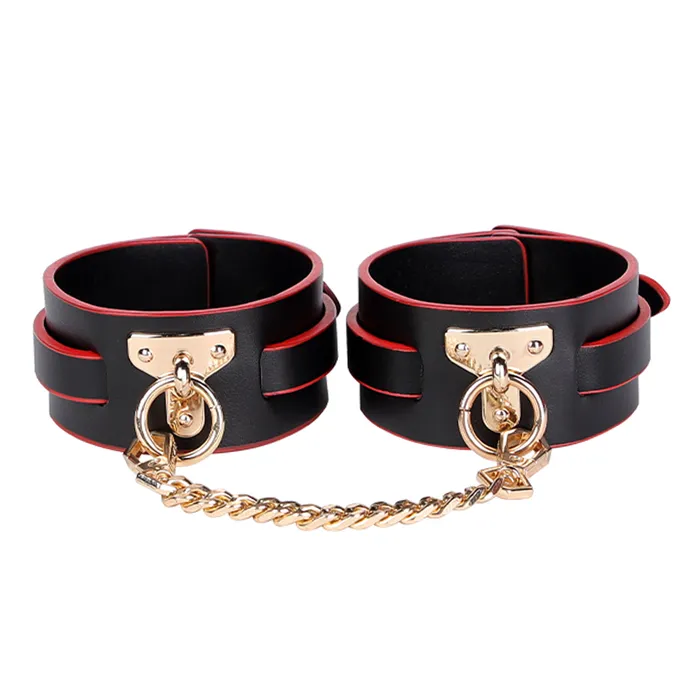 ZYL Leather Couples ZYL Petite Faux Leather Ankle Cuffs