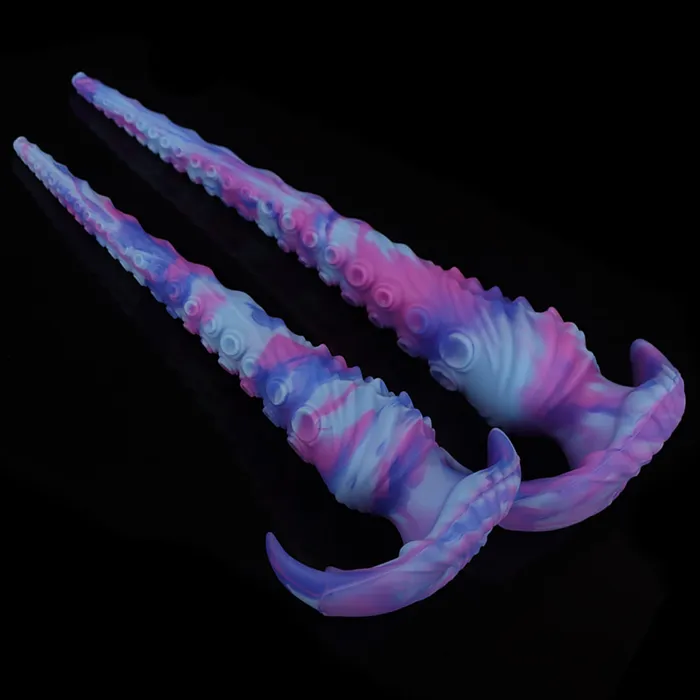 Anal Domlust Extra Long Octopus Tentacle Anal Dildo Butt Plug Monsterdildo Silicone Sex Toy for Men Women
