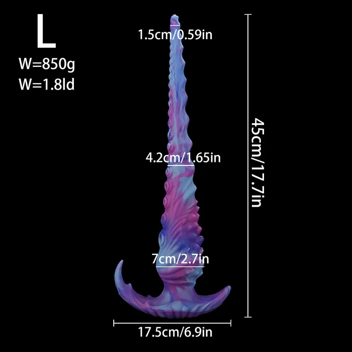Anal Domlust Extra Long Octopus Tentacle Anal Dildo Butt Plug Monsterdildo Silicone Sex Toy for Men Women