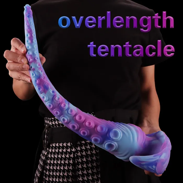 Anal Domlust Extra Long Octopus Tentacle Anal Dildo Butt Plug Monsterdildo Silicone Sex Toy for Men Women