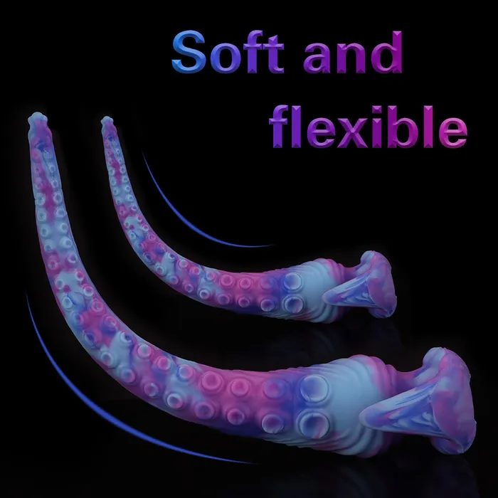 Anal Domlust Extra Long Octopus Tentacle Anal Dildo Butt Plug Monsterdildo Silicone Sex Toy for Men Women