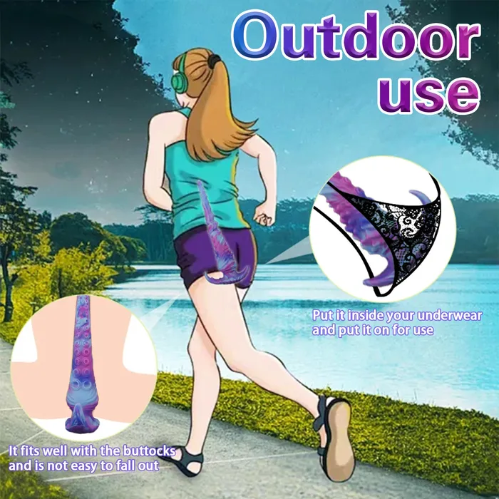 Anal Domlust Extra Long Octopus Tentacle Anal Dildo Butt Plug Monsterdildo Silicone Sex Toy for Men Women