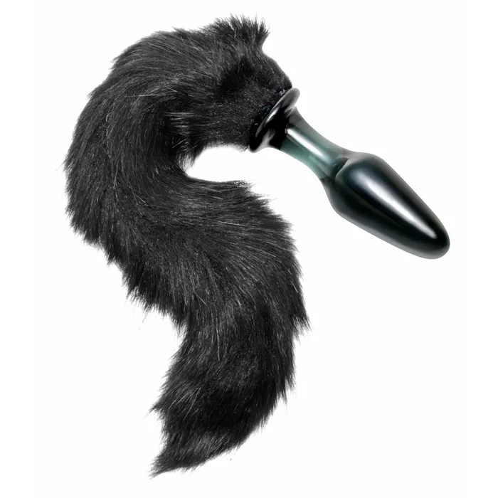 Anal Midnight Fox Tail Glass Anal Plug XR Brands