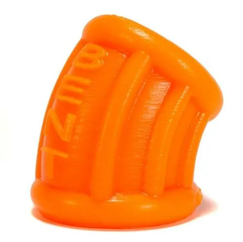 Bent 1 Ball Stretcher Curved Silicone Small Orange Sale Male Sex Toys
