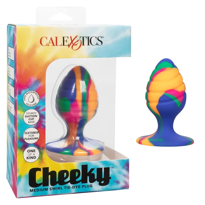 Cheeky Medium Swirl TieDye Plug CalExotics Anal