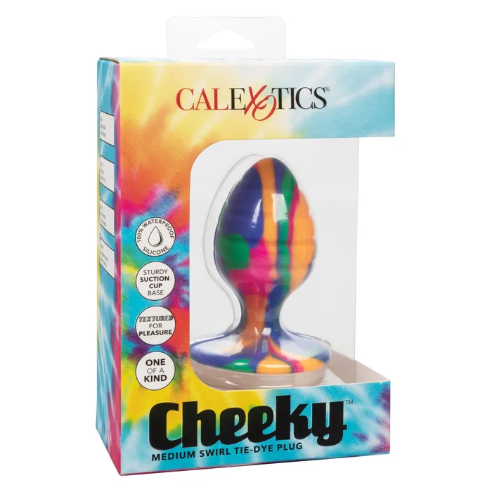 Cheeky Medium Swirl TieDye Plug CalExotics Anal