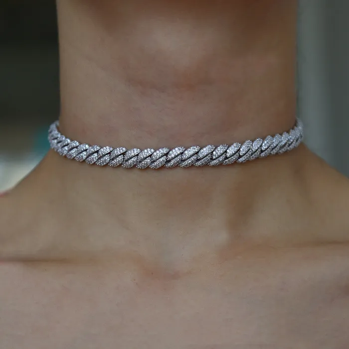 CJ Male Sex Toys LuxeCuban Adjustable Zircon Choker