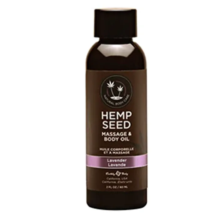 Couples Earthly Body Massage Oil Lavender Scent 2 fl oz 60 ml