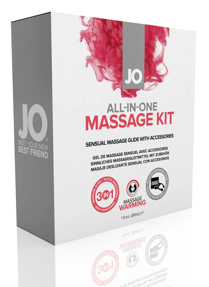 Couples JO Lubricants JO AllInOne Massage Glide Kit Warming Gift Set 1 floz 30 mL Couples JO Lubricants JO AllInOne Massage Glide Kit Warming Gift Set 1 floz 30 mL