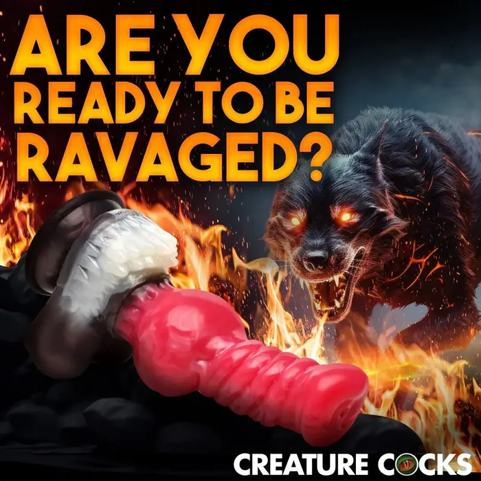 Creature Cocks Female Sex Toys Cujo Canine Dildo Extra Large Silicone
