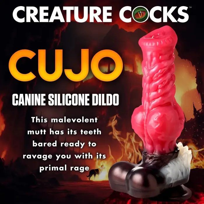 Creature Cocks Female Sex Toys Cujo Canine Dildo Extra Large Silicone
