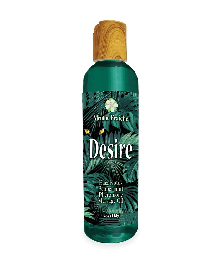 Desire Pheromone Massage Oil 4 Oz Eucalyptus and Peppermint Little Genie Couples Desire Pheromone Massage Oil 4 Oz Eucalyptus and Peppermint Little Genie Couples